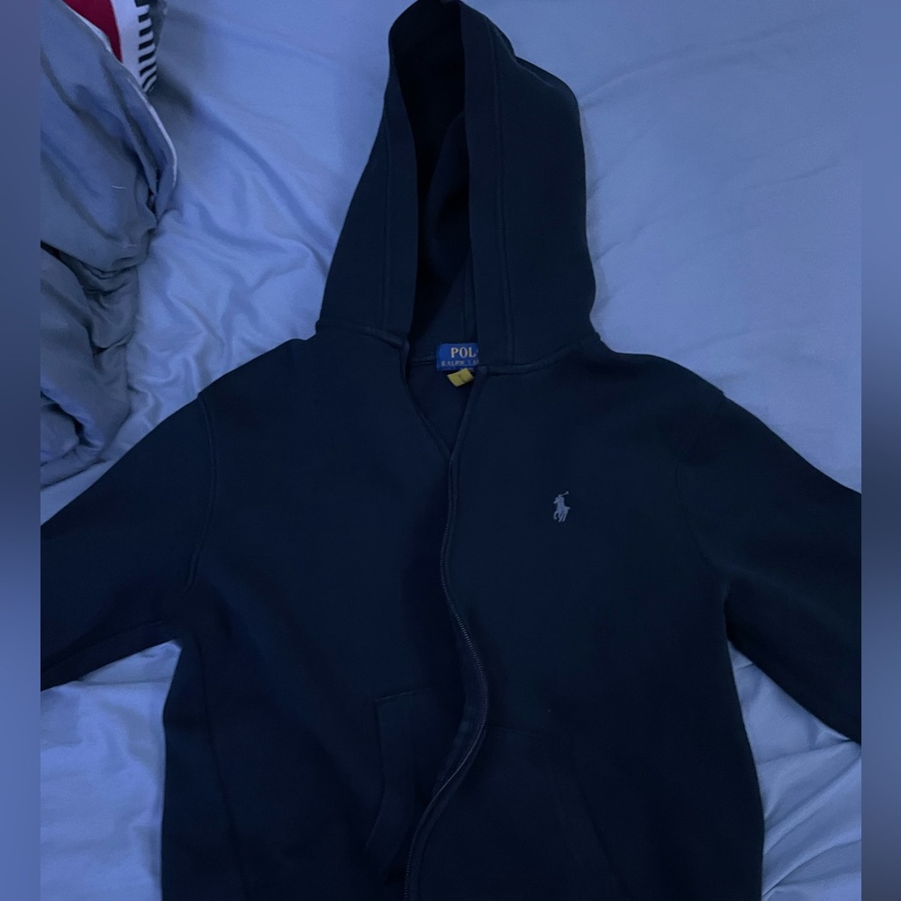 Polo Ralph Lauren Black Zip Up Jacket Size XS